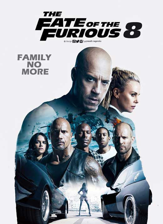 The Fate of the Furious Movie Poster Print (11x17)