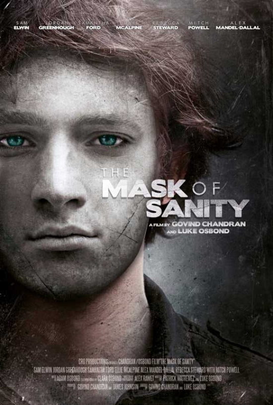 The Mask of Sanity Movie Poster Print featuring chilling imagery.