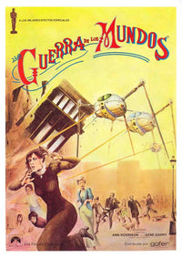 The War of the Worlds Movie Poster Print showcasing iconic sci-fi imagery.