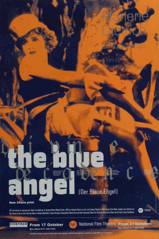 The Blue Angel Movie Poster Print showcasing classic cinema artwork.