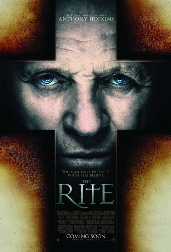 The Rite Movie Poster Print showcasing captivating horror art.