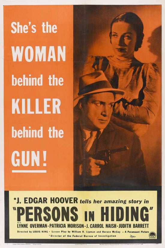 Persons in Hiding Movie Poster Print showcasing intense imagery.
