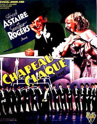 Top Hat Movie Poster Print featuring classic film art