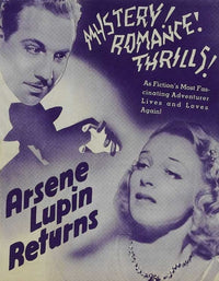 Arsene Lupin Returns Movie Poster Print showcasing vibrant colors and classic design.