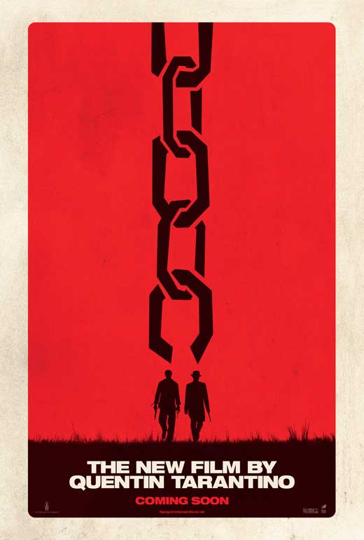Django Unchained Movie Poster Print showcasing vibrant colors and dynamic design.