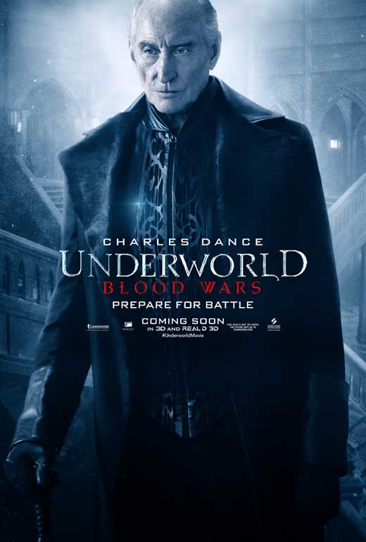 Underworld: Blood Wars Movie Poster Print featuring dark cinematic art.