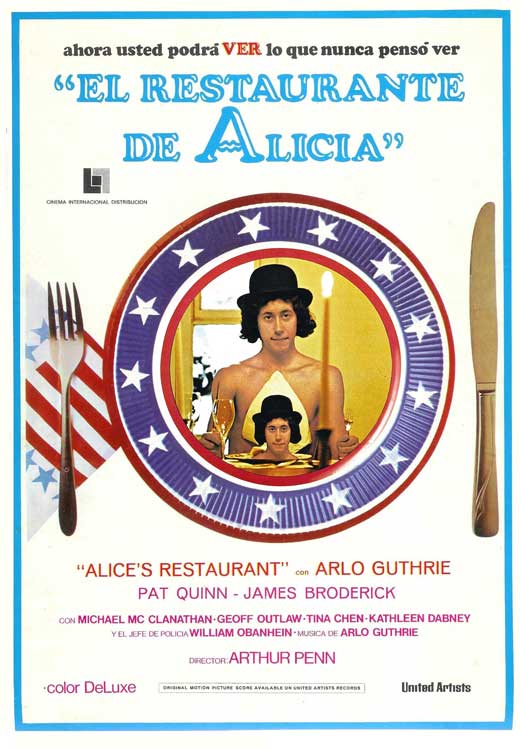 Alice's Restaurant Movie Poster Print showcasing classic film art.