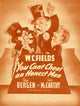 You Can't Cheat an Honest Man movie poster print showcasing classic cinema artwork.
