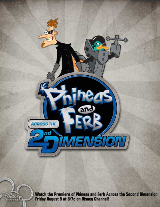 Phineas and Ferb: Across the Second Dimension Movie Poster Print (11x17)