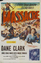 Massacre Movie Poster Print showcasing horror movie imagery.