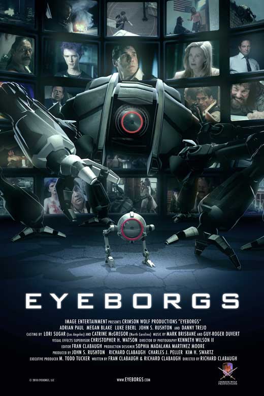 Eyeborgs Movie Poster Print showcasing vibrant sci-fi artwork.