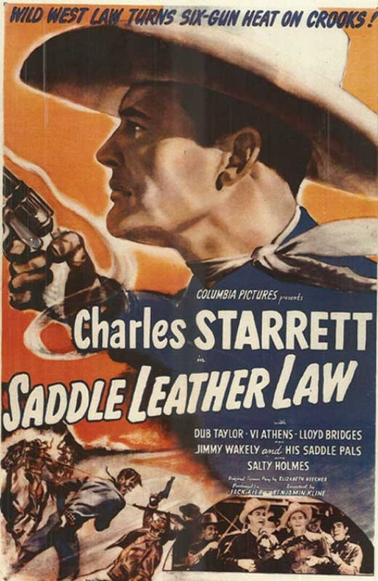 Saddle Leather Law Movie Poster Print showcasing dramatic storytelling