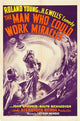 The Man Who Could Work Miracles movie poster print featuring classic cinema art.