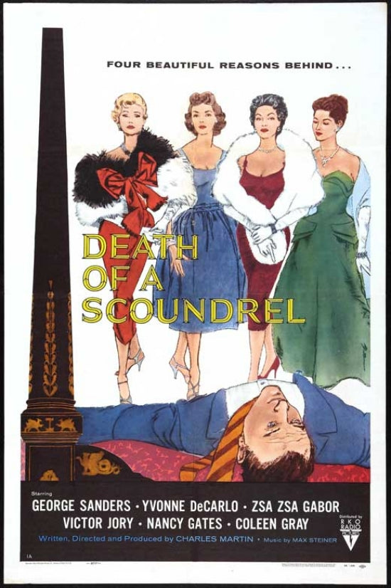 Death of a Scoundrel Movie Poster Print showcasing dramatic film art.