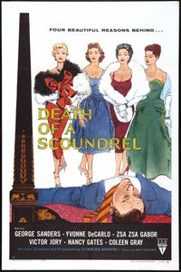 Death of a Scoundrel Movie Poster Print showcasing dramatic film art.