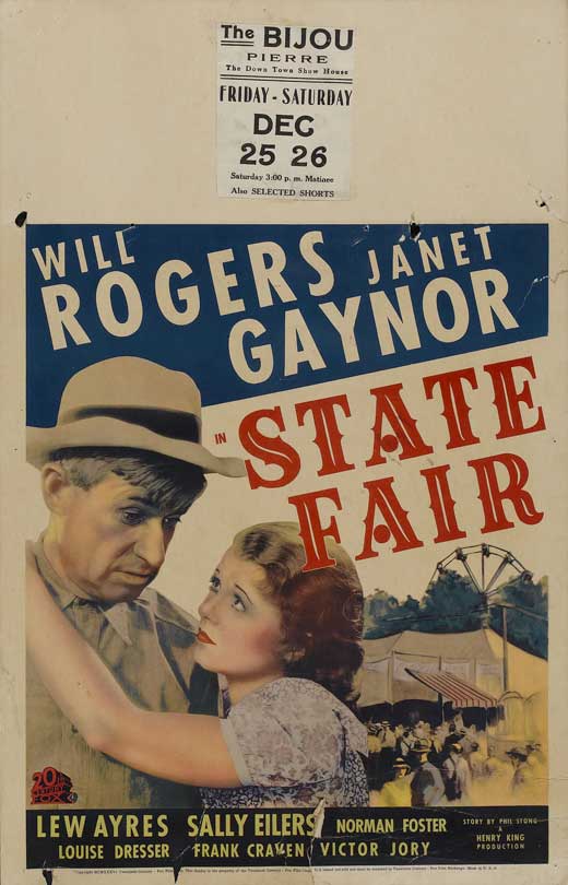 State Fair Movie Poster Print showcasing classic film art.