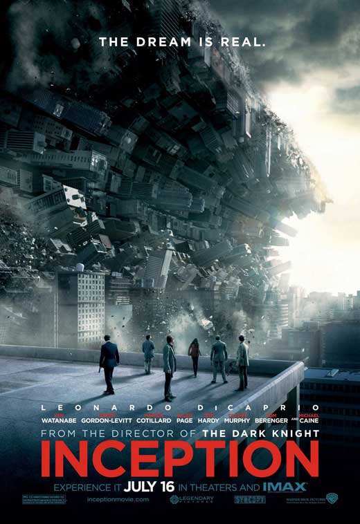 Inception Movie Poster Print featuring iconic imagery from the film