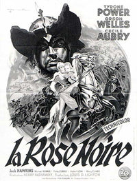 The Black Rose Movie Poster Print showcasing classic cinema art.