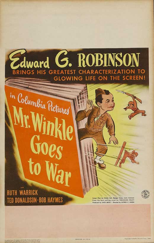 Mr. Winkle Goes to War Movie Poster Print showcasing vibrant film art.