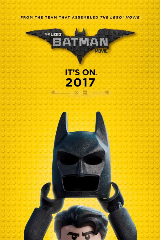 The Lego Batman Movie Poster Print featuring Lego characters in Gotham City.