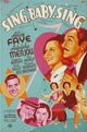 Sing Baby Sing Movie Poster featuring vibrant colors and classic film art.