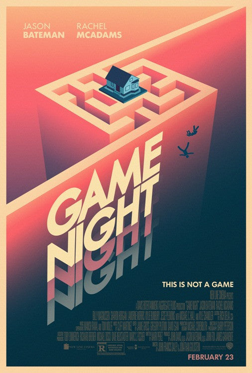Game Night Movie Poster Print (27x40) - Fun Home Décor