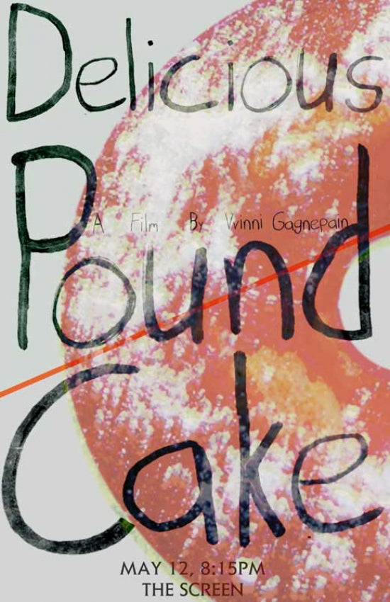 Delicious Pound Cake Movie Poster Print featuring vibrant artwork