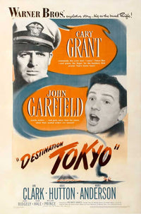 Destination Tokyo Movie Poster Print showcasing vibrant colors and classic cinema theme.