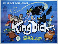 King Dick Movie Poster Print showcasing bold colors and humorous design.