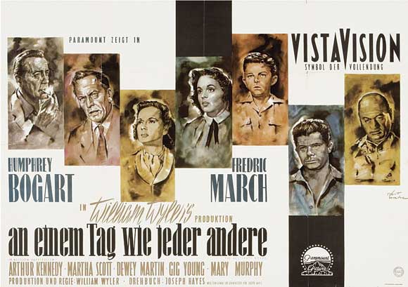 The Desperate Hours Movie Poster Print featuring dramatic artwork.