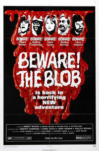 Beware the Blob Movie Poster Print showcasing classic horror film art.