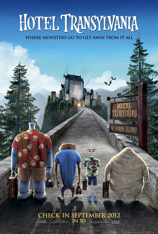 Hotel Transylvania Movie Poster Print featuring vibrant animation.