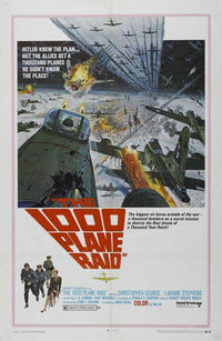 The Thousand Plane Raid Movie Poster Print showcasing aerial warfare.