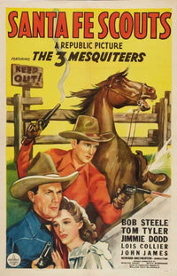 Santa Fe Scouts Movie Poster showcasing classic Western film art.