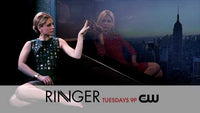 Ringer Movie Poster Print showcasing cinematic art in vibrant colors.