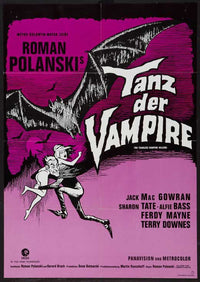 The Fearless Vampire Killers Movie Poster Print featuring whimsical horror art.