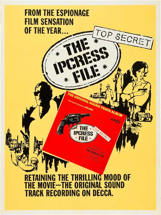 The Ipcress File Movie Poster Print featuring classic film design.