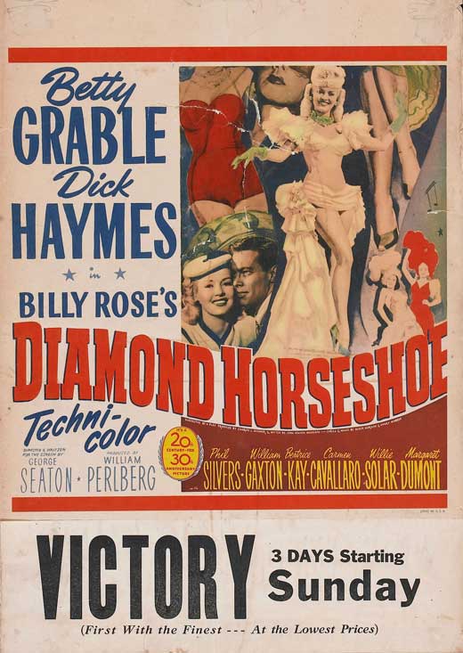 Diamond Horseshoe Movie Poster Print showcasing vintage film art.