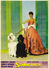 Sabrina Movie Poster Print showcasing classic cinema charm