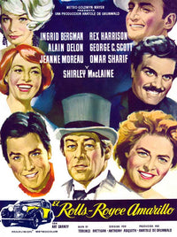The Yellow Rolls-Royce Movie Poster Print showcasing classic cinema aesthetics.