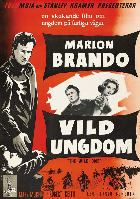 The Wild One Movie Poster Print showcasing classic film imagery.