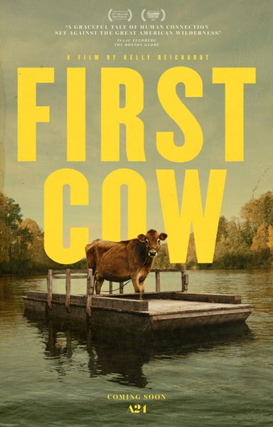 First Cow Movie Poster Print, vibrant and eye-catching design.