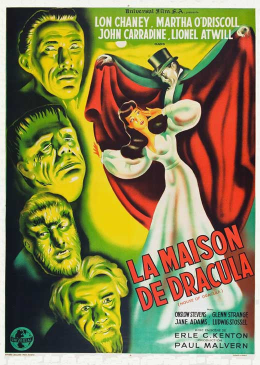 House of Dracula Movie Poster Print - 27 x 40