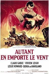 Gone with the Wind Movie Poster Print showcasing classic film art.