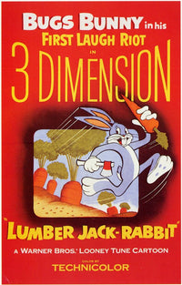 Lumber Jack-Rabbit Movie Poster Print featuring whimsical design.