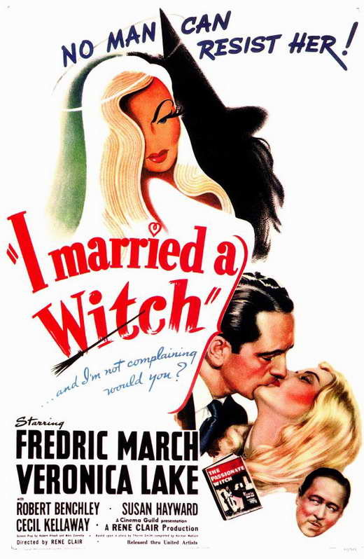 I Married a Witch Movie Poster Print showcasing classic cinema artwork.