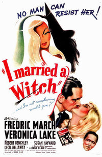 I Married a Witch Movie Poster Print showcasing classic cinema artwork.
