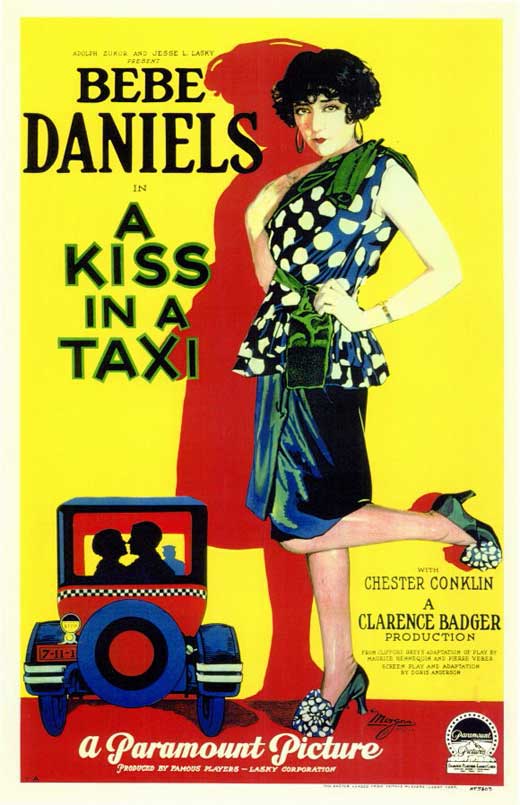 A Kiss In A Taxi Movie Poster Print showcasing romance and adventure.