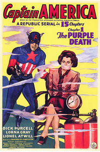 Captain America Movie Poster showcasing iconic superhero artwork.