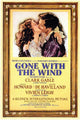 Gone with the Wind Movie Poster Print featuring classic film imagery.